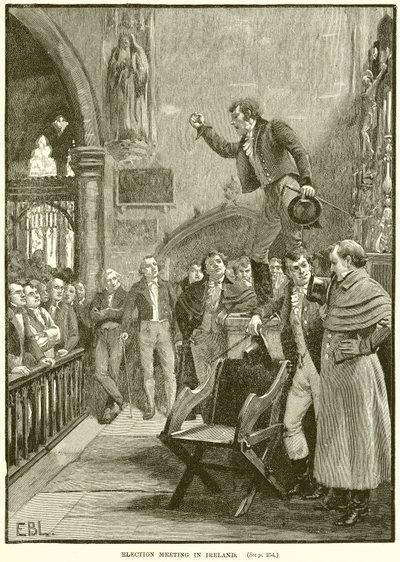 Wahlversammlung in Irland von English School