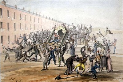 Wahlchaos: Den Abgeordneten auf den Schultern tragen von English School