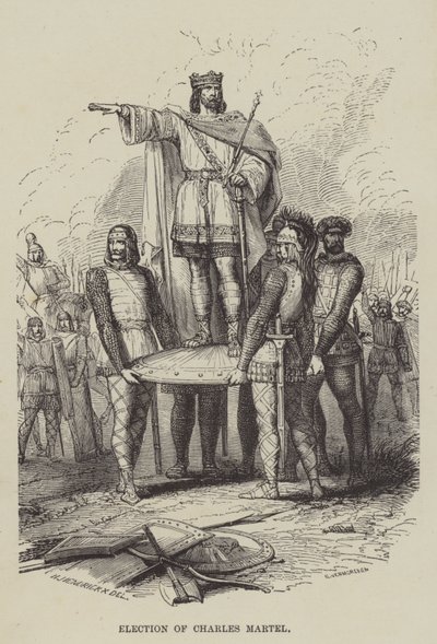 Valg av Charles Martel (gravering) av English School