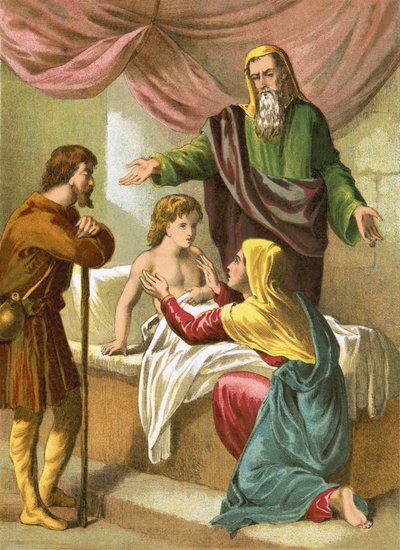 Elia erweckt den Sohn der Witwe von English School