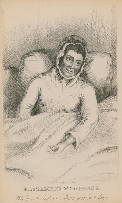 Elizabeth Woodcock, die fast 8 Tage im Schnee begraben war von English School