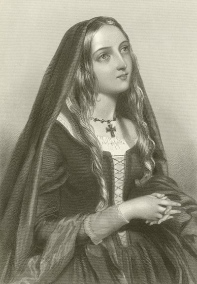 Elizabeth av Woodville, dronning av kong Edward IV av English School
