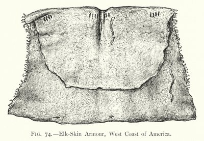 Elk-Skin Armour, West Coast of America (litho) av English School