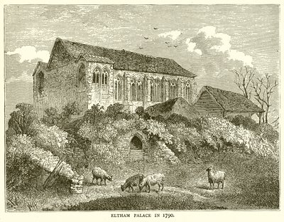 Eltham Palace i 1790 av English School