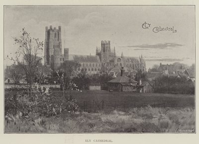 Ely katedral (litho) av English School