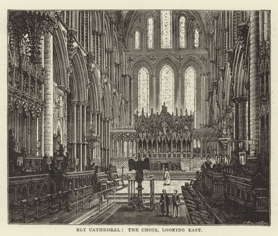 Ely Cathedral, koret, ser østover av English School