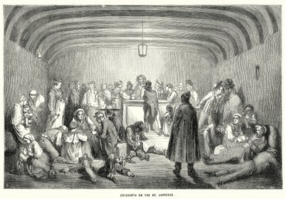 Auswanderer auf dem St. Lawrence von English School