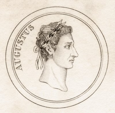 Keiser Augustus, fra 'Crabb's Historical Dictionary', utgitt 1825 av English School