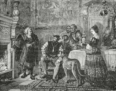 Keiser Charles V besøkte Fuggers, 1882 av English School