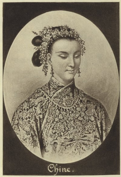Empress Dowager Cixi (fotogravyr) av English School