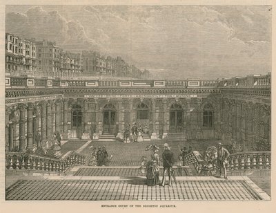 Eingangshof des Brighton Aquariums von English School