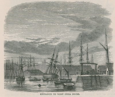 Inngang til West India Docks av English School