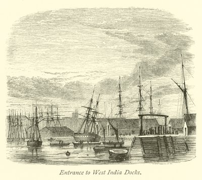 Inngang til West India Docks av English School