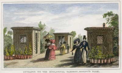 Eingang zu den zoologischen Gärten, Regents Park von English School