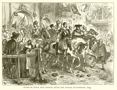 Essex inntog i London etter slaget ved Newbury, 1643 av English School