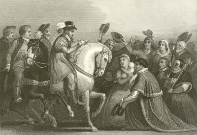 James I:s inntreden i London av English School
