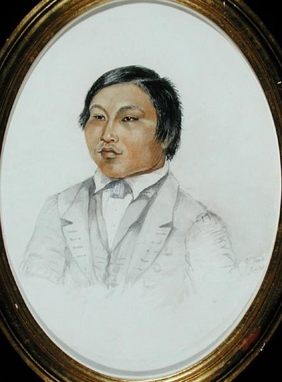 Erasmus Augustine Kallihirua, ca. 1855 (akvarell på papir) av English School