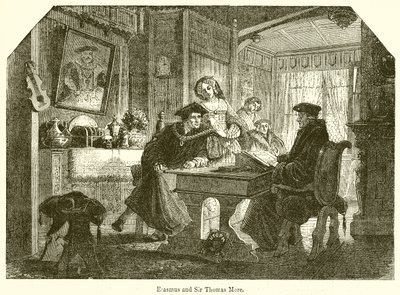 Erasmus og Sir Thomas More av English School