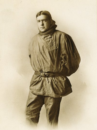 Ernest Shackleton (s/hvitt bilde) av English School