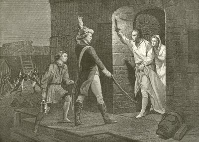 Ethan Allen på Ticonderoga av English School
