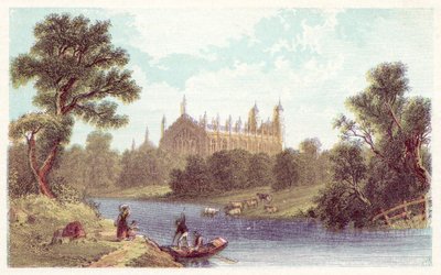 Eton College (fargelitografi) av English School