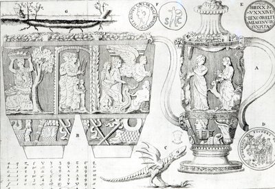 Etruskisk vase og design av English School