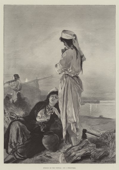 Kveld på Vistula (gravering) av English School