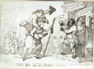 Hver mann har sin hobbyhest, utgitt 1784 av English School