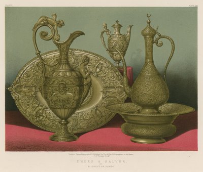 Ewers og Salver av M Gueyton, Paris av English School