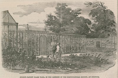 Ewings Patent Glass Wall, i hagene til Horticultural Society i Chiswick av English School