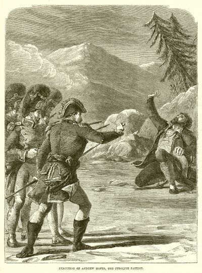 Henrettelse av Andrew Hoffer, The Tyrolese Patriot av English School