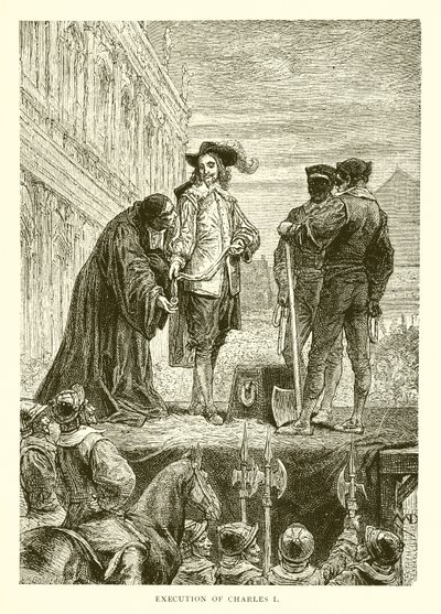 Henrettelse av Charles I av English School