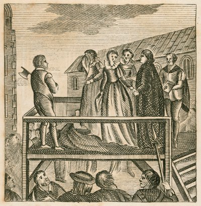 Henrettelse av Lady Jane Gray av English School