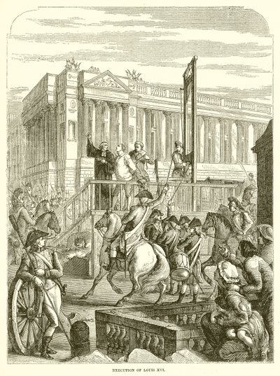 Henrettelse av Ludvig XVI av English School