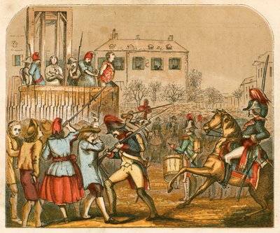Henrettelse av Louis XVI av Frankrike av English School