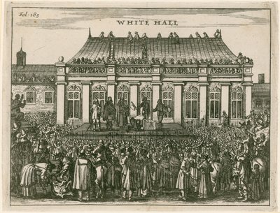 Henrettelse av kong Charles I i Whitehall av English School