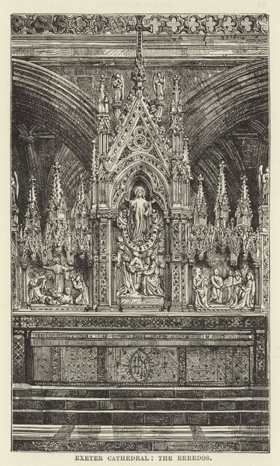 Exeter Cathedral, reredosene av English School