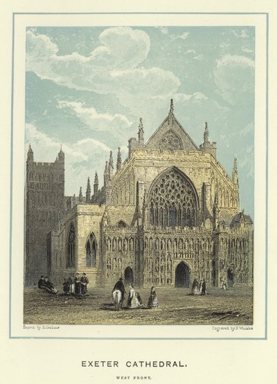 Exeter Cathedral, vestfronten av English School