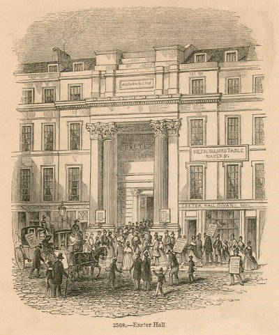 Exeter Hall, Strand, London av English School