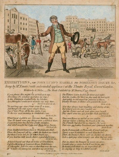 Utstillinger, eller John Lumps Ramble til Somerset House, etc av English School