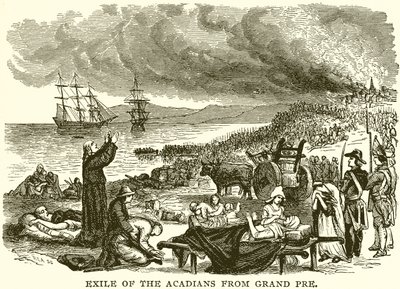 Exile of the Acadians fra Grand Pre av English School