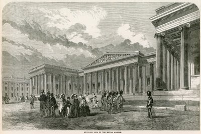 Eksteriør av British Museum av English School