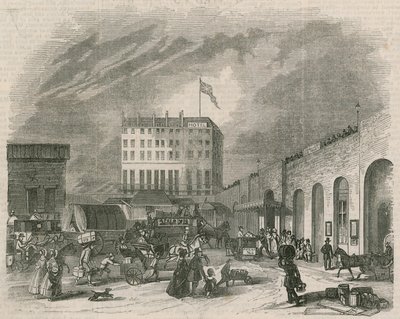 Eksteriør av Great Western Railway-terminalen av English School