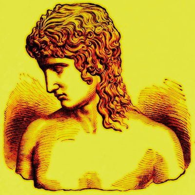 Extreme of Ethnic Divergence - Highest Type - I: Eros of Praxiteles, illustrasjon fra With the Worlds People av John Clark Ridpath, utgitt 1912 (digitalt forbedret bilde) av English School