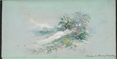 F.7: En kvinne blant blomster, fra en 
