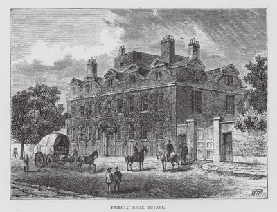 Fairfax House, Putney (litografi) av English School