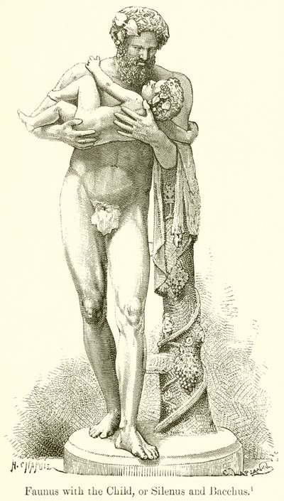 Faunus med barnet, eller Silenus og Bacchus av English School