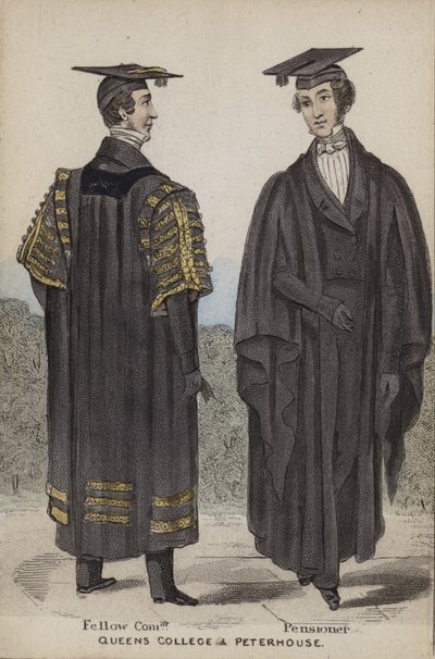 Fellow Commoner, Pensjonist, Queens College og Peterhouse av English School