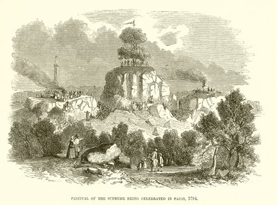 Festival of the Supreme feires i Paris, 1794 av English School