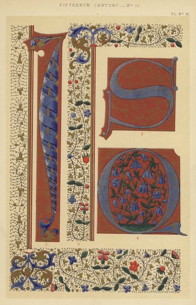 Fünfzehntes Jahrhundert (Chromolithografie) von English School